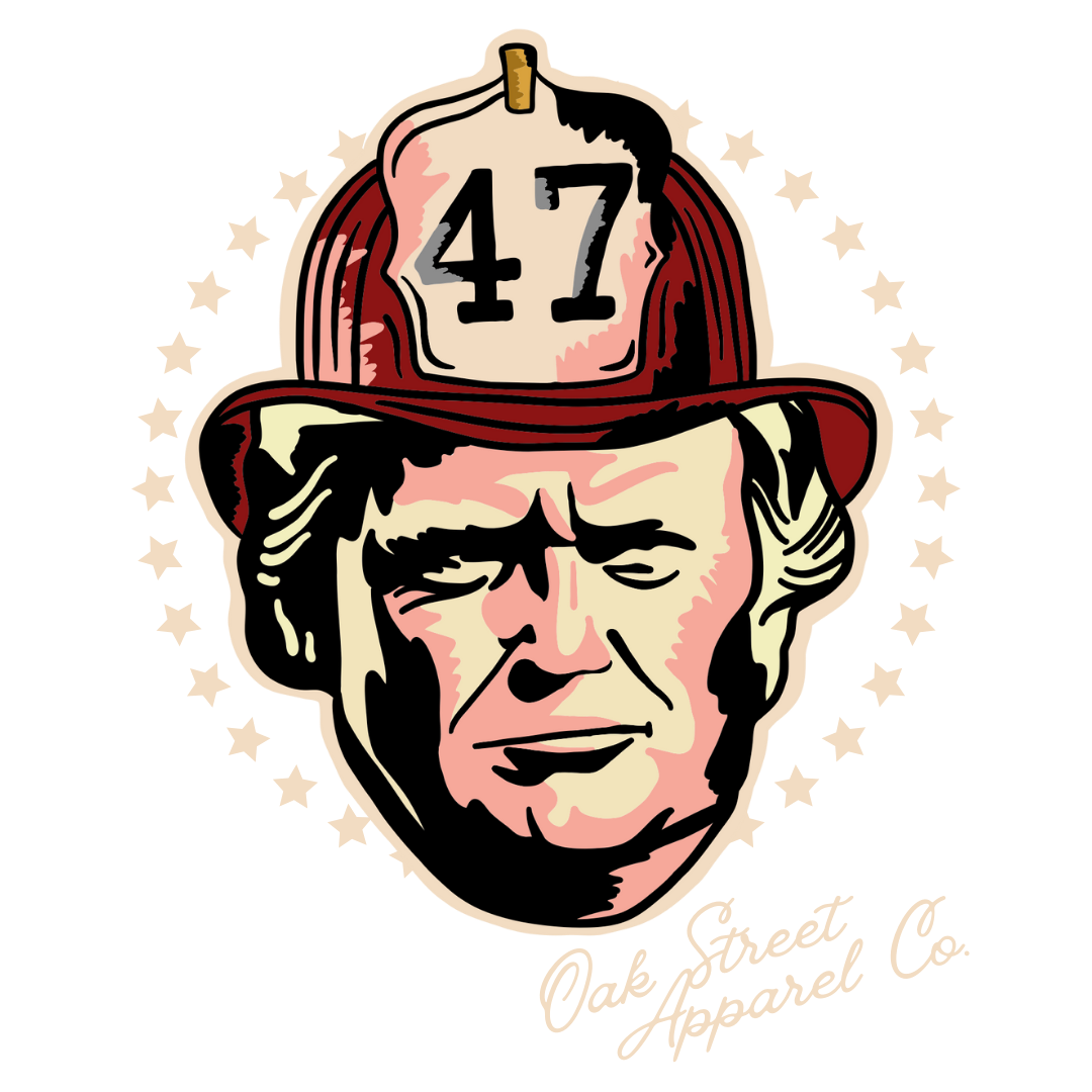 Trump 47 Firefighter 3" Sticker