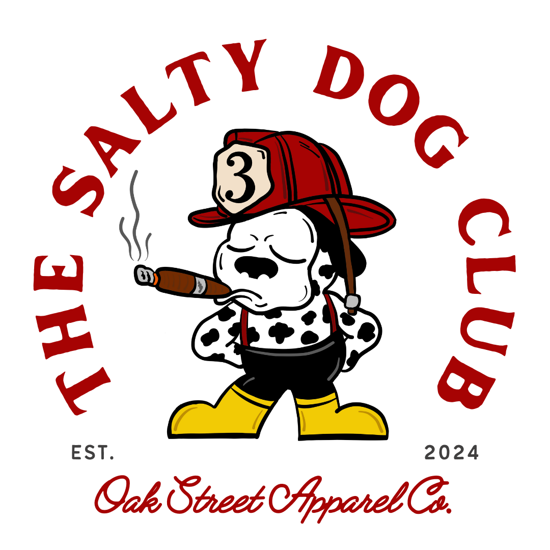Salty Dog Firefighter Hoodie (Front and Back)