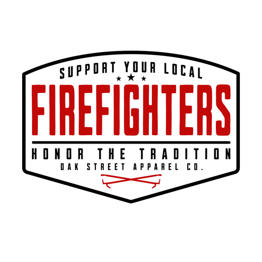 Support Your Local Firefighters 3" Sticker