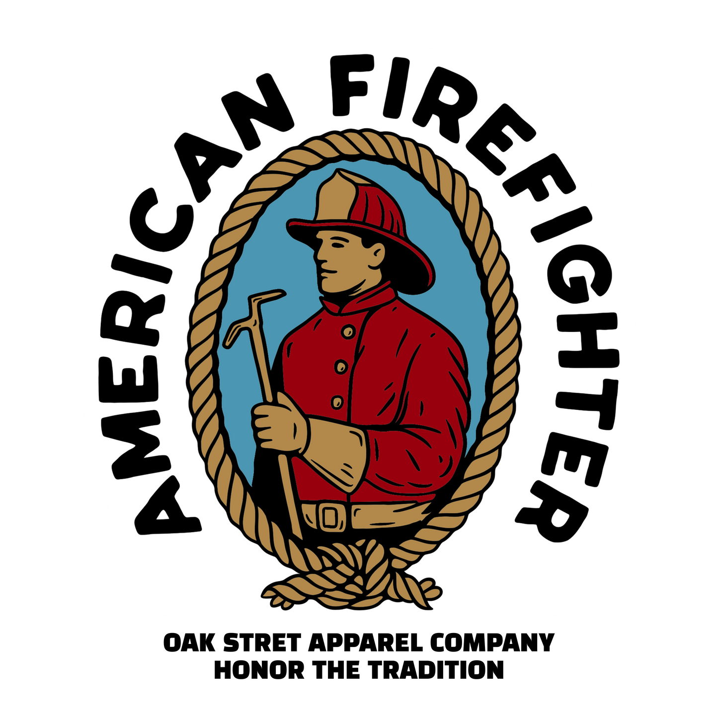 American Firefighter 3" Sticker
