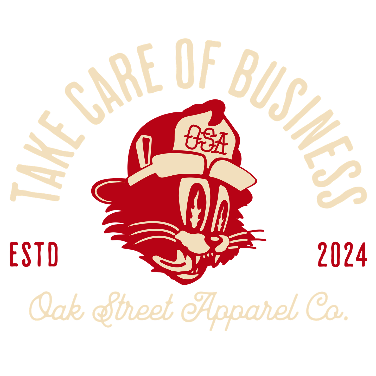 Take Care of Business Firefighter Shirt (Front and Back)