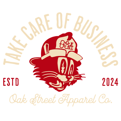 Take Care of Business Firefighter Shirt (Front and Back)