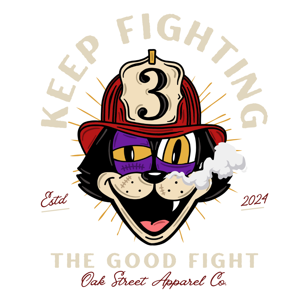 Keep Fighting Firefighter Shirt (Front and Back)