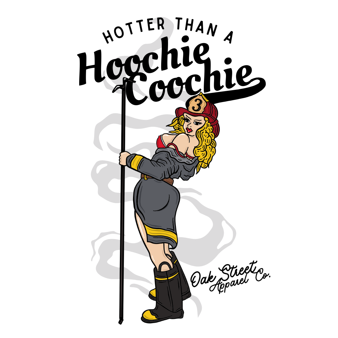 Pinup Girl Firefighter Shirt (Front and Back)