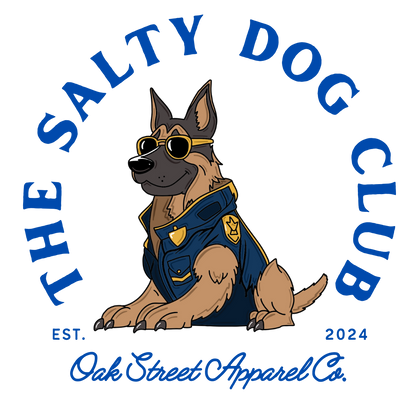 Salty K9 Police Hoodie (Front and Back)
