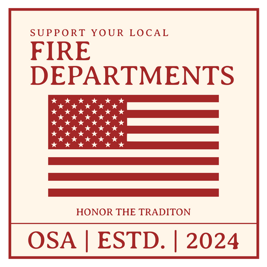 Support Local Fire Departments 2.5" Sticker