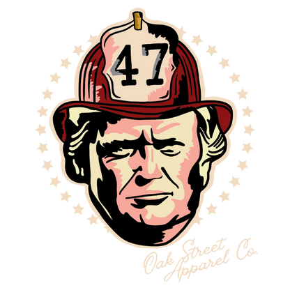 Trump 47 Firefighter Shirt (Front Only)