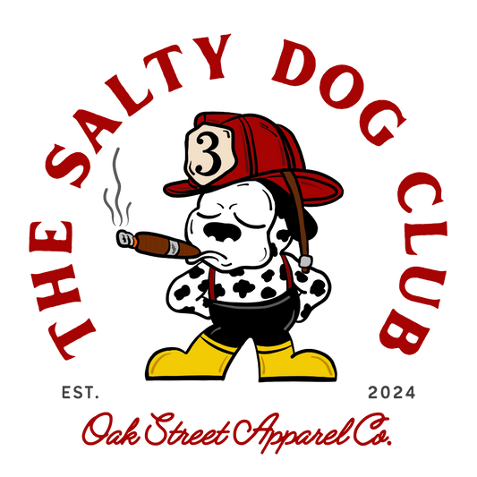 Salty Dog Firefighter 3" Sticker