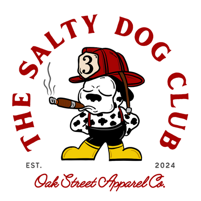 Salty Dog Firefighter Hoodie (Front Only)